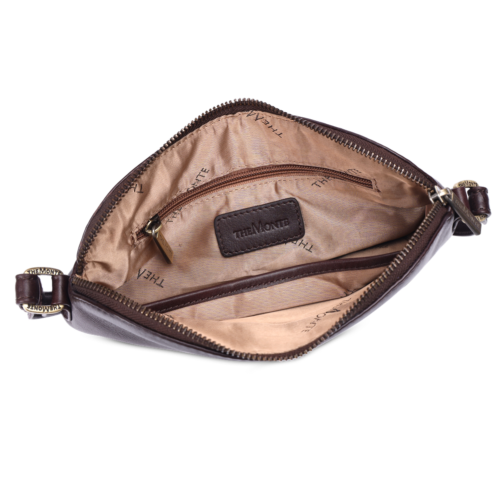 Crossbody-veskesmall i skinn