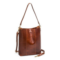Bucket bag 16" i skinn
