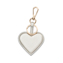Bag charm/nøkkelring hjertemotiv