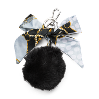 Bag charm/nøkkelring pelsball