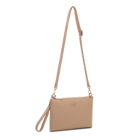 Alma clutch-veske med lang rem