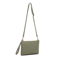 Alma clutch-veske med lang rem
