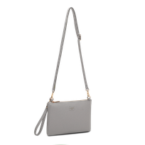 Alma clutch-veske med lang rem