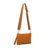 Alma clutch-veske med lang rem