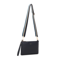 Alma clutch-veske med lang rem