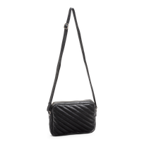 Quiltad crossbody i skinn