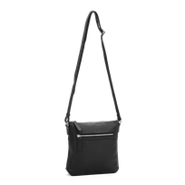 Crossbody-veske small i skinn