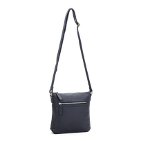 Crossbody-veske small i skinn