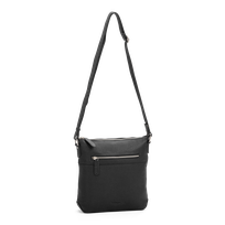 Crossbody-veske medium i skinn