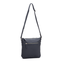 Crossbody-veske medium i skinn