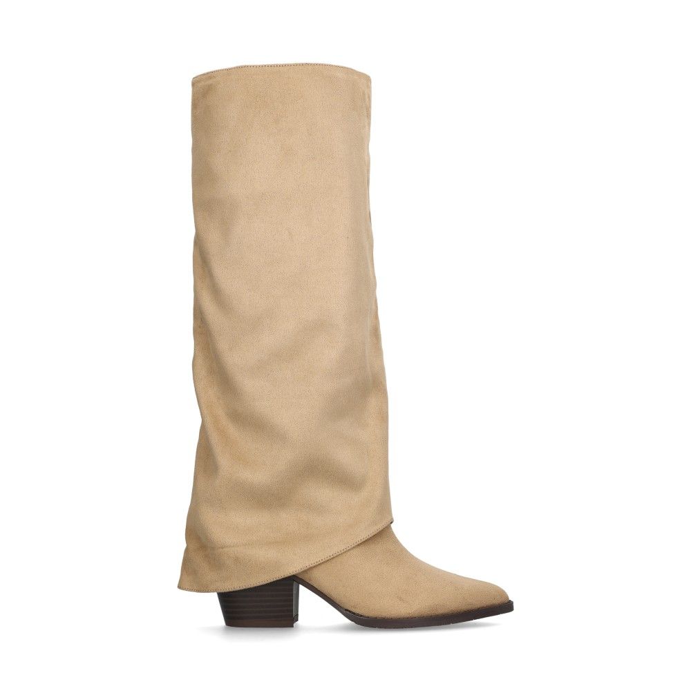Indy Stövlar Slouchy Beige