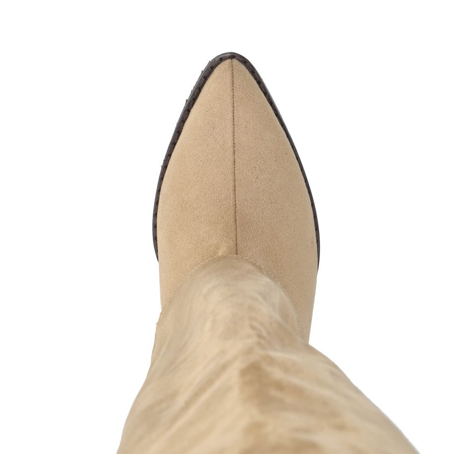 Indy Stövlar Slouchy Beige