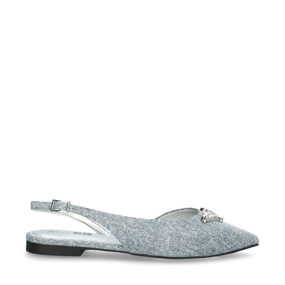 Connors Ballerina Slingback Blå