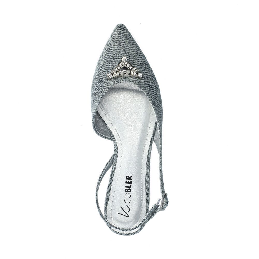 Connors Ballerina Slingback Blå
