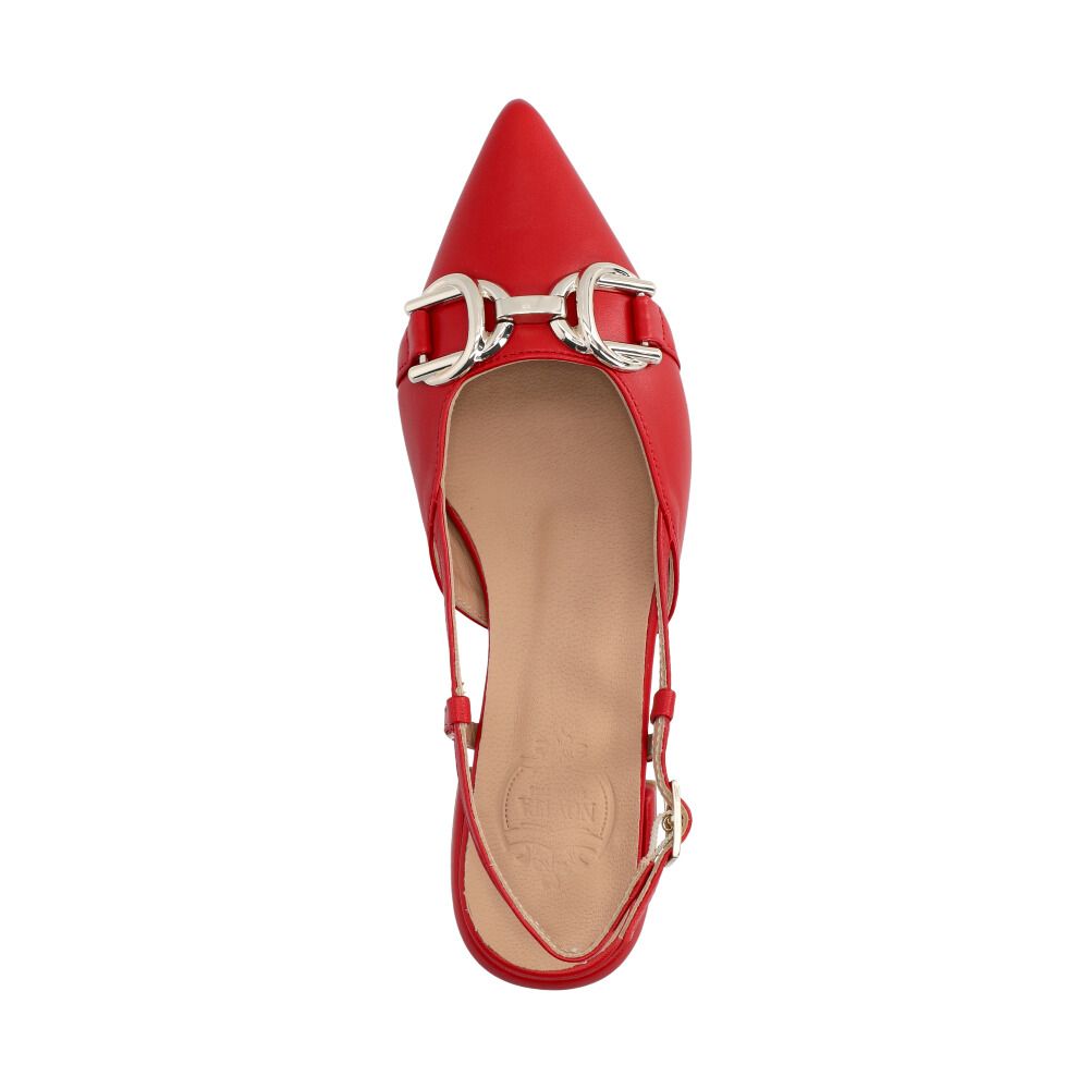 Pontoni Ballerina Slingback Röd