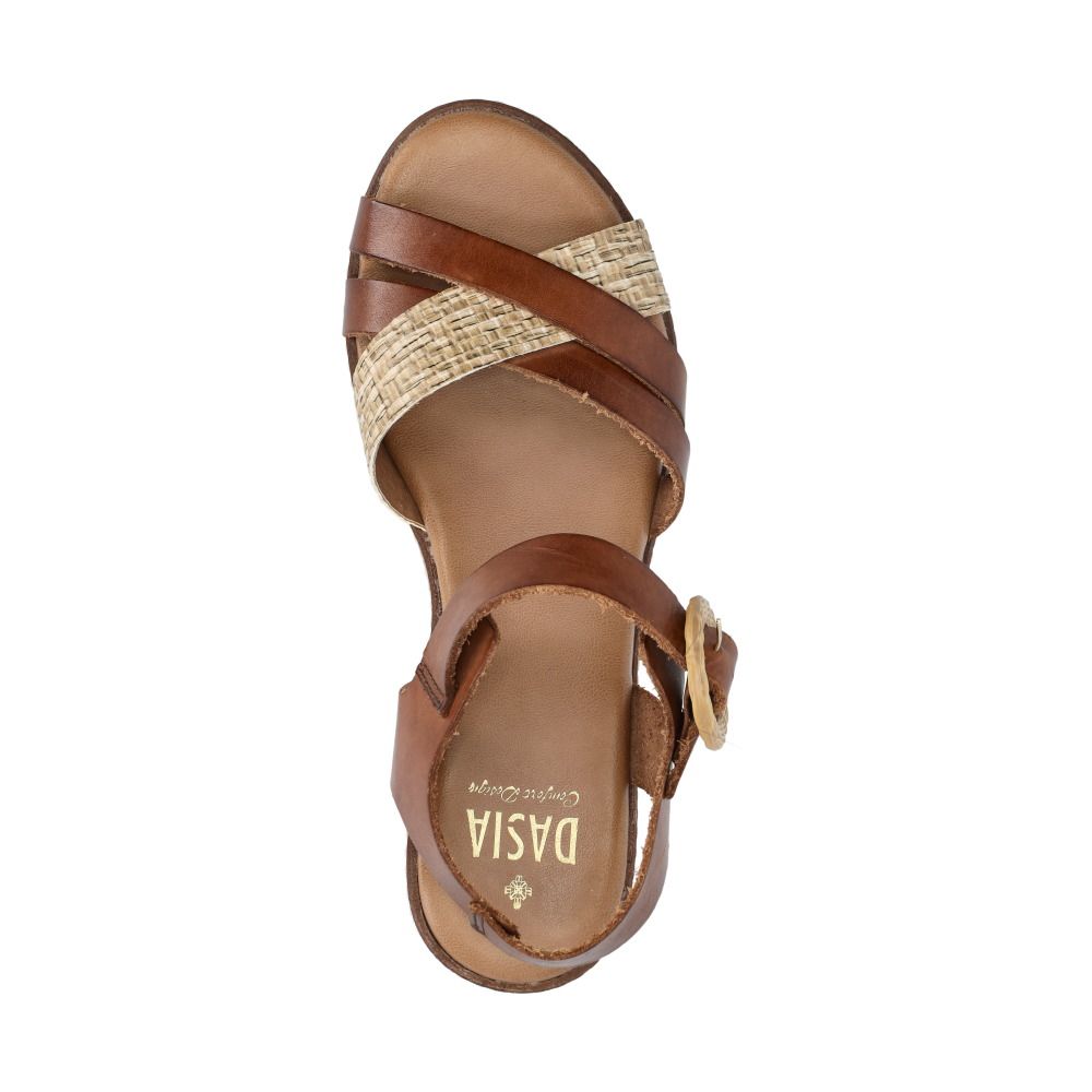 Flora Sandaletter Kil Cognac