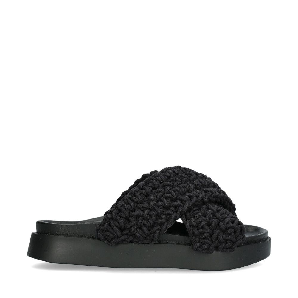Woven Sandaler Svart
