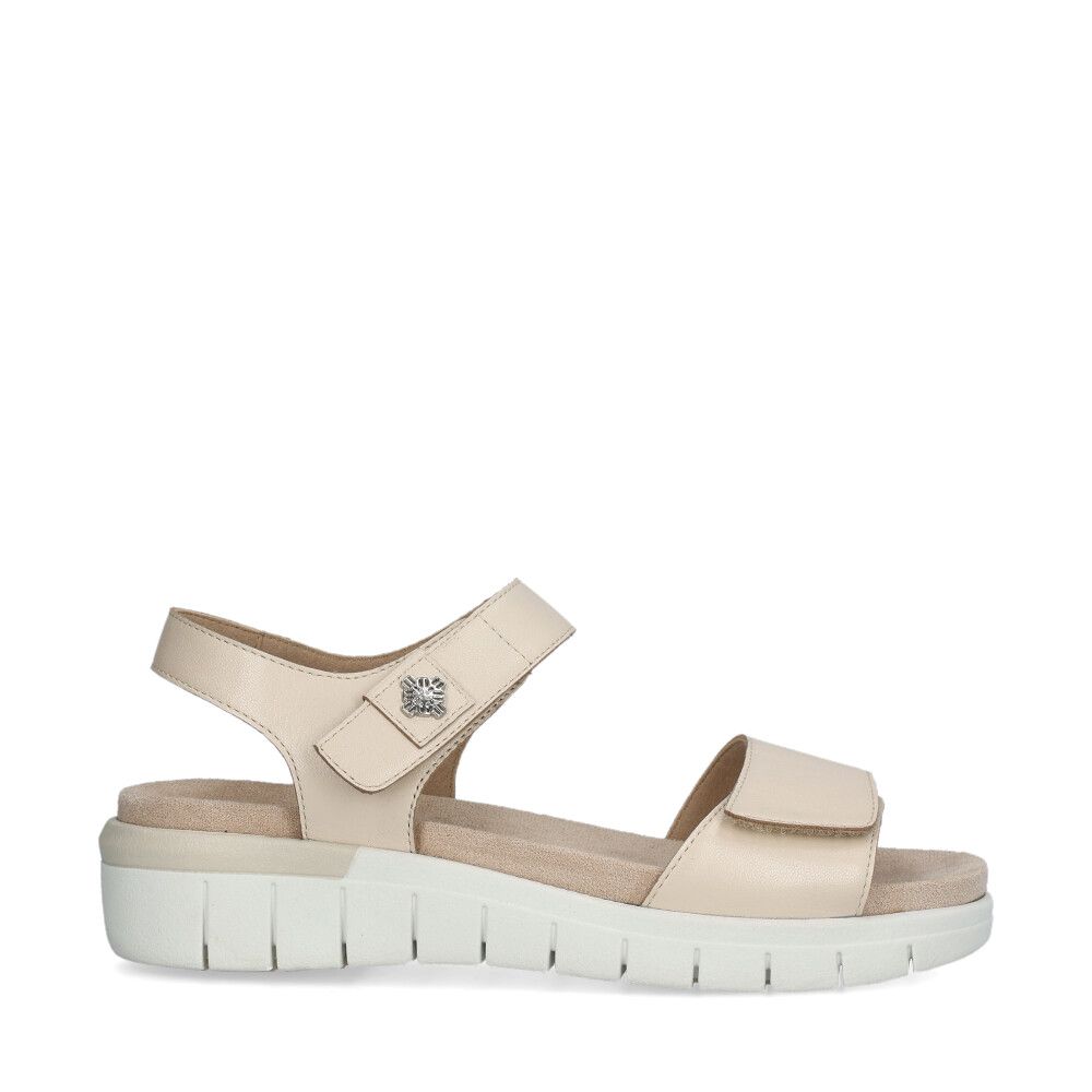 Myrtle Sandaler Bred läst Creme