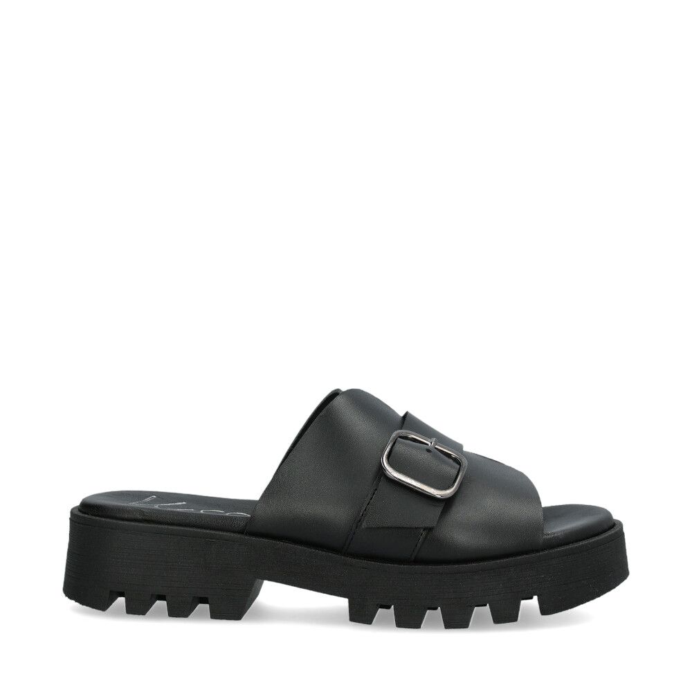 Juna Slip-in Sandaler Svart