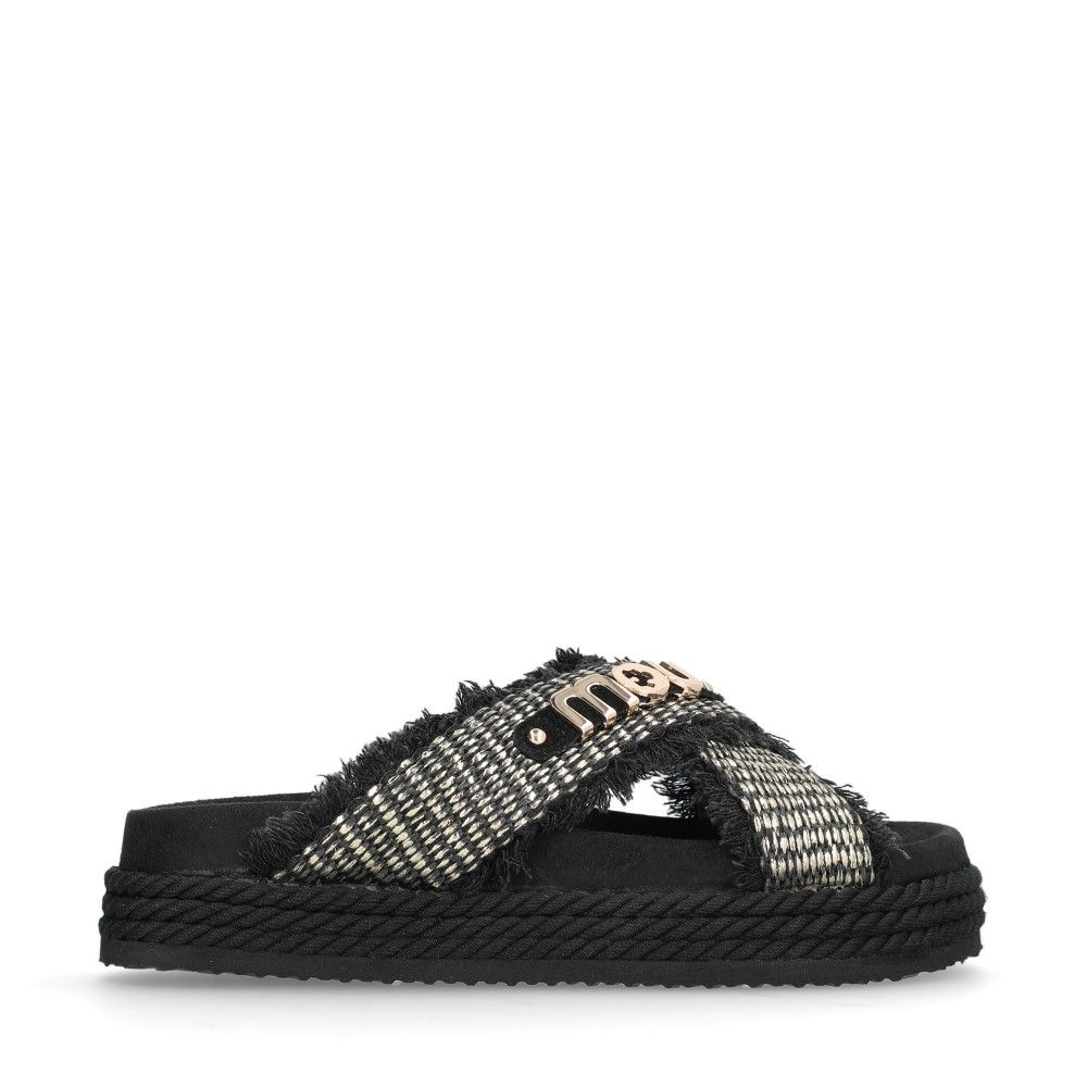 Criss-Cross Sandaler Svart