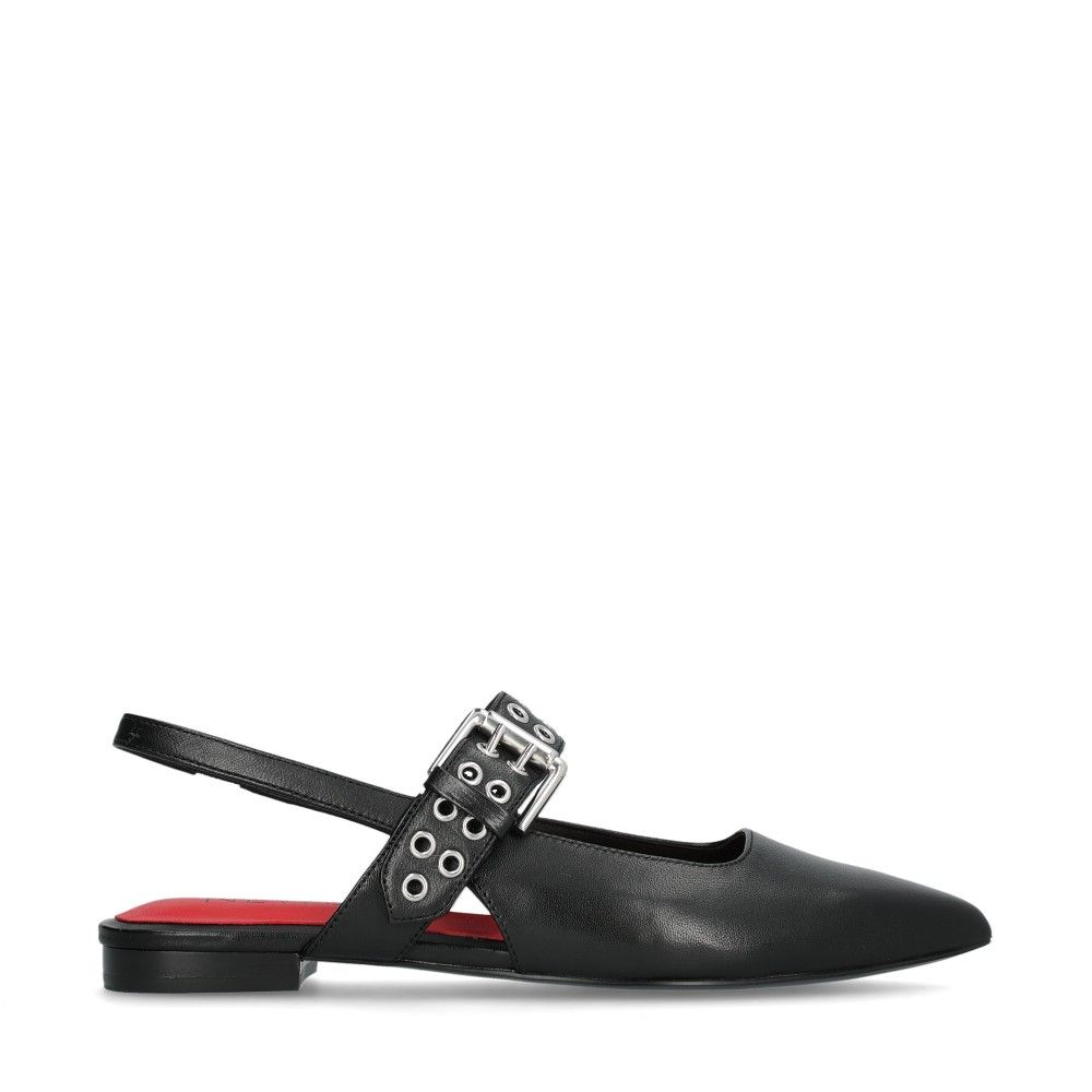 NEWD. Slingbacks Svart