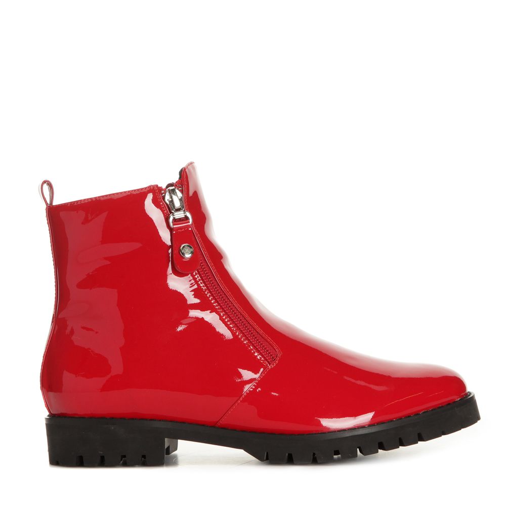 Carline Boots Allväder Vegan Röd