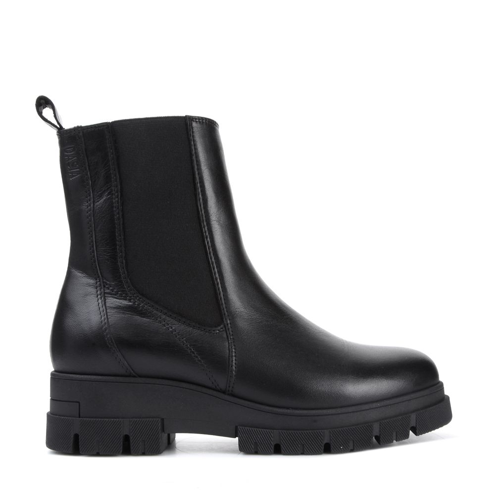 Dew Chelseaboots Svart