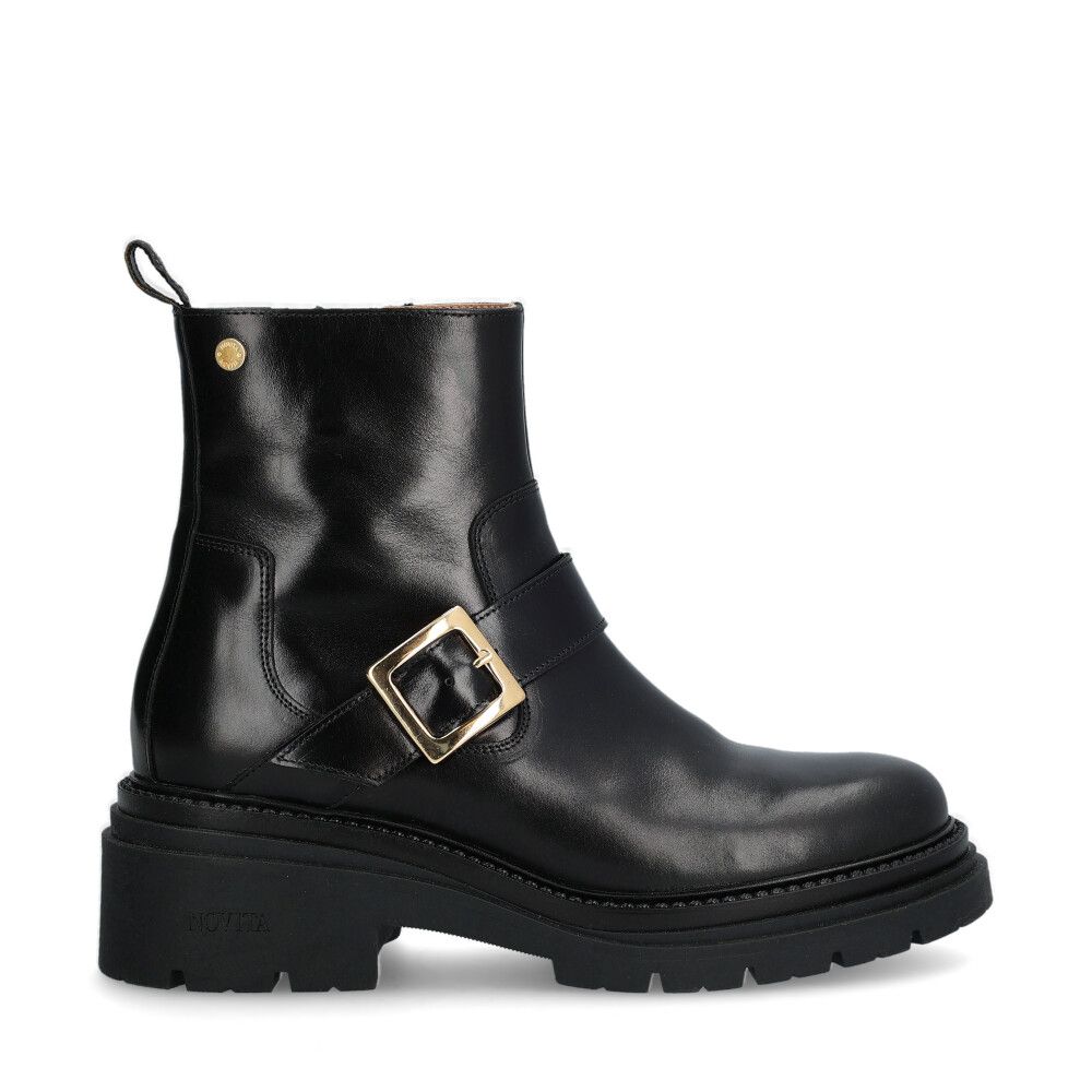 Savorini Boots Spänne Svart