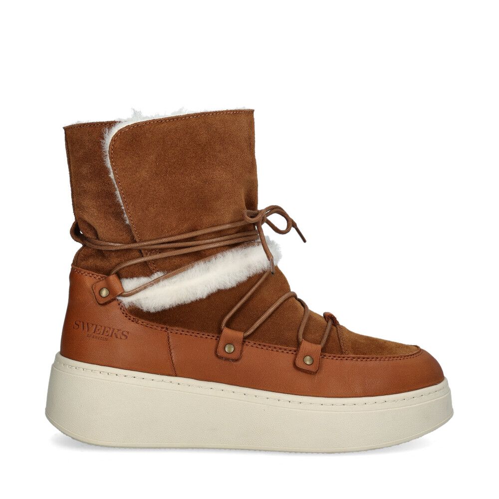 Maja Cozy Boots Cognac