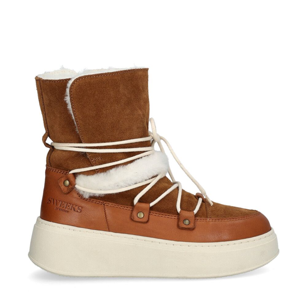 Maja Cozy Boots Cognac
