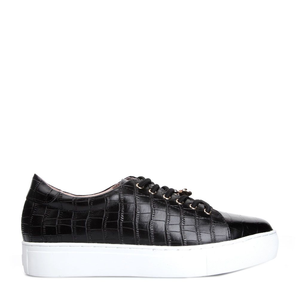 Starlily Sneakers Croco Svart