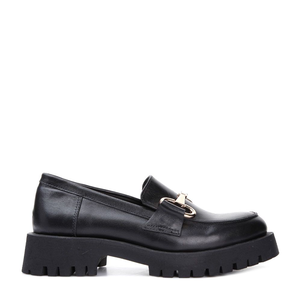 Rollina Loafers Skinn Svart