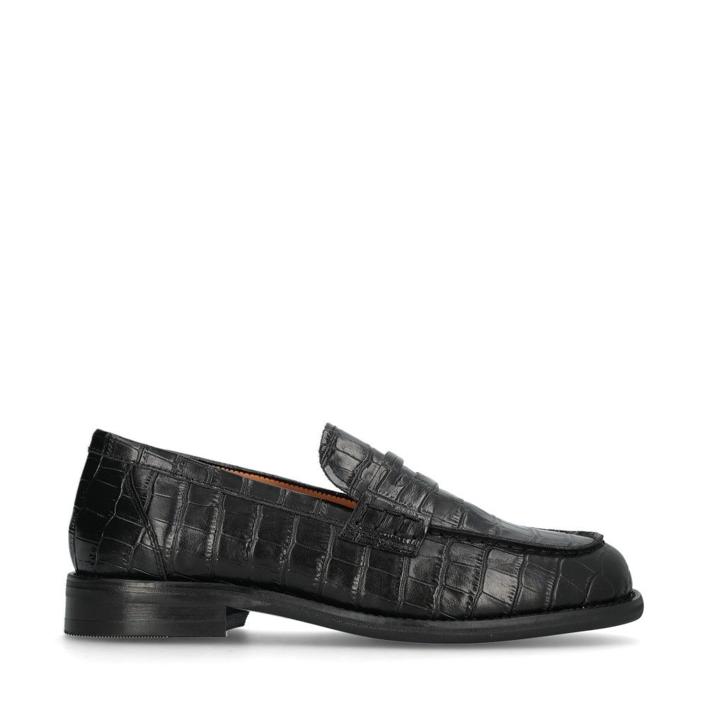 Linn Loafers Crocko Svart