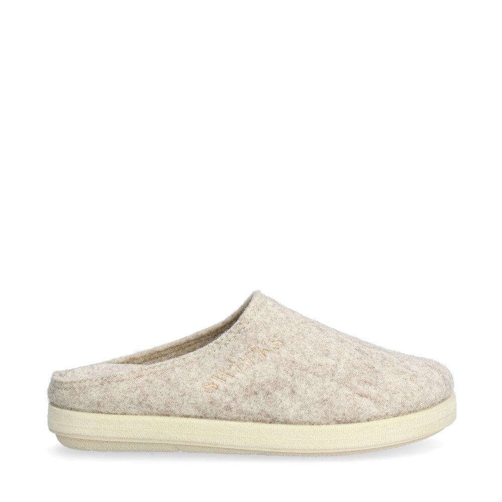 Meja Tofflor Filt Ljusbeige