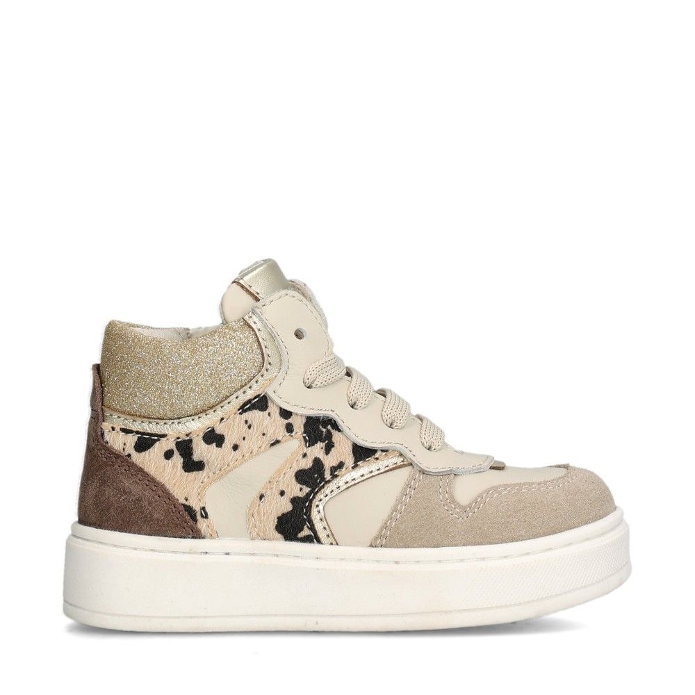 Creme/leo/guld Sneakers Creme/leo/guld