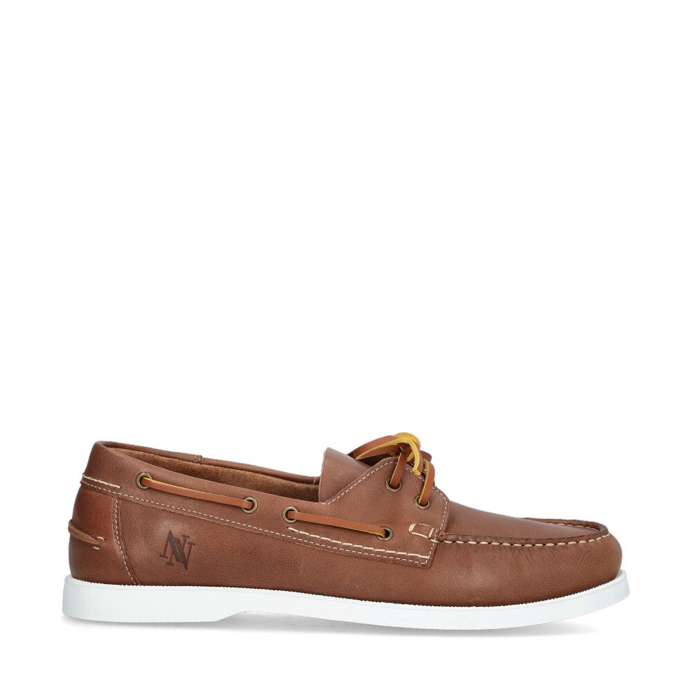 Stiller Seglarskor Nubuck ljusbrun