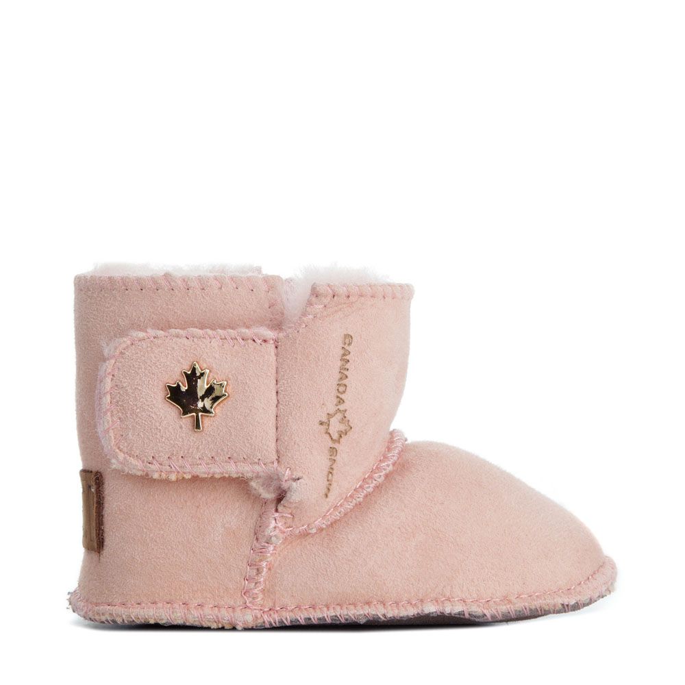 Mount Pelly Fårskinnsboots Rosa