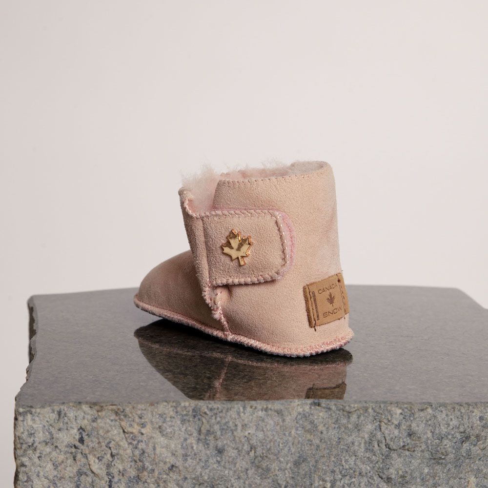Mount Pelly Fårskinnsboots Rosa