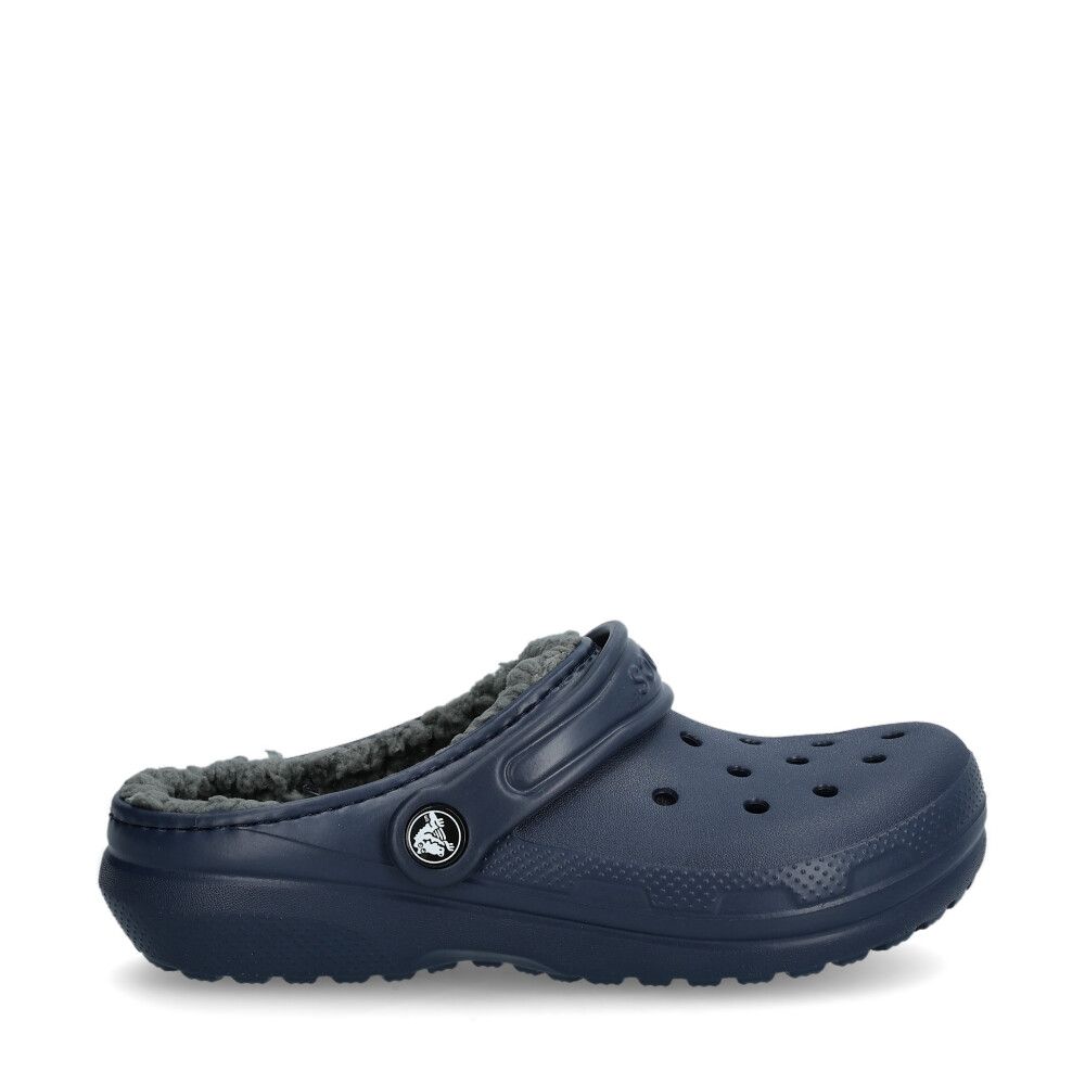 Classic Lined Tofflor Jr. Marinblå