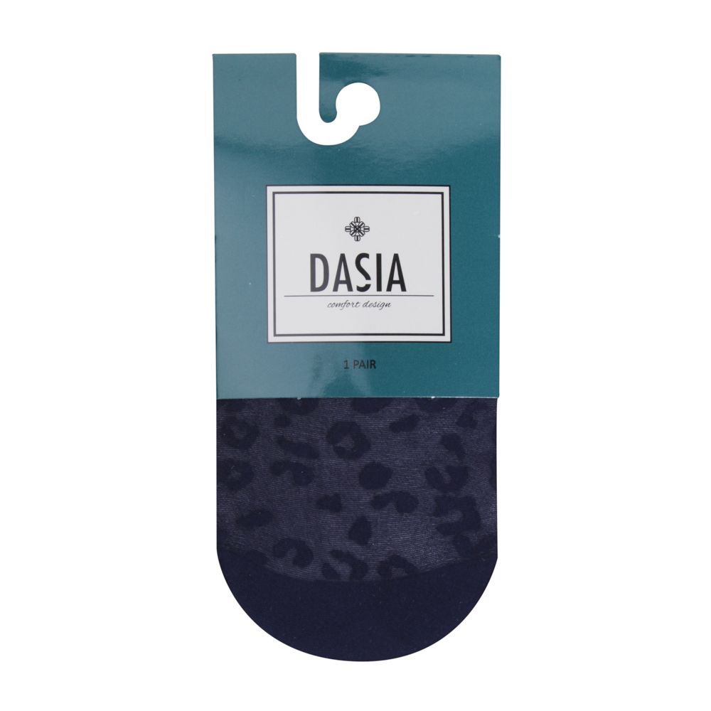 Dasia Leopard Socka Marinblå