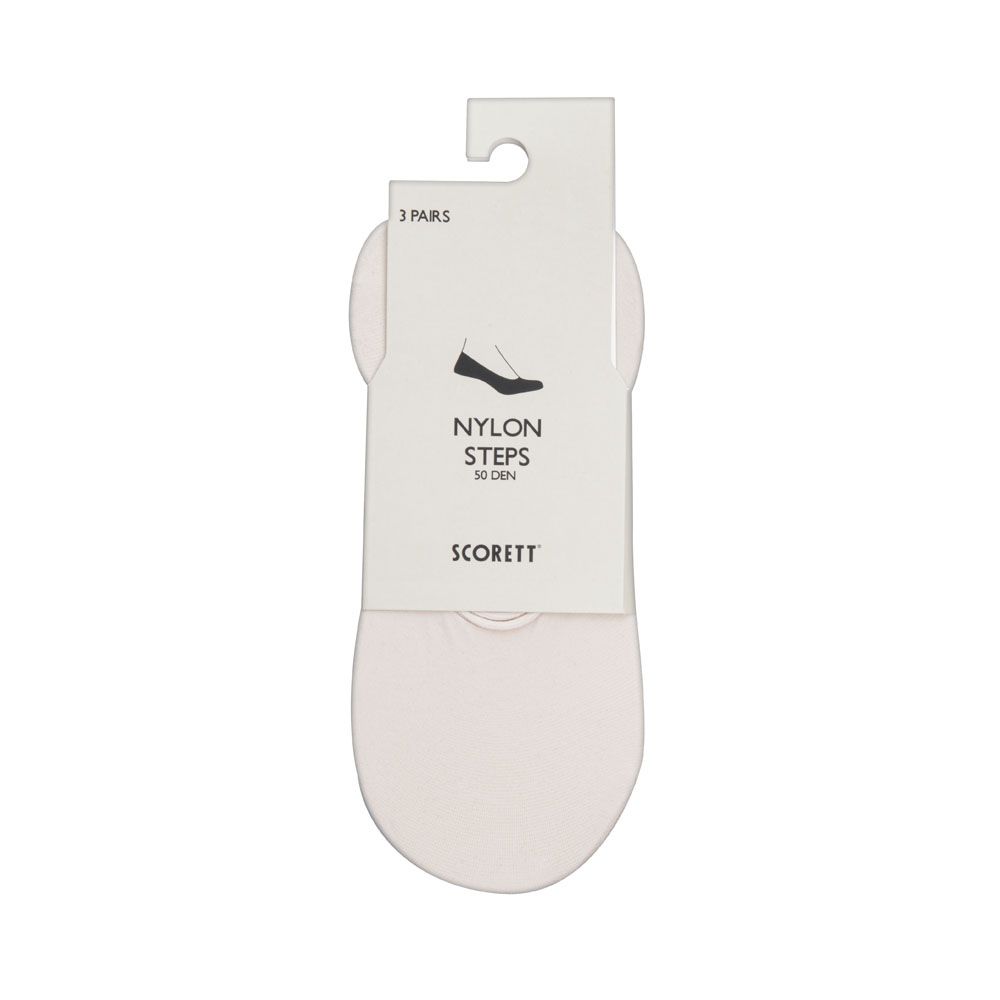 Step Socks Nylon 50 Den 3-p Nude