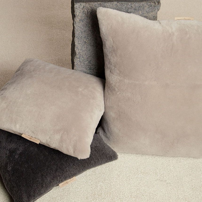 Vimy Kudde Fårskinn 60x60 Beige