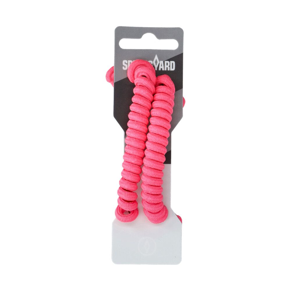 Skoband Curly Elastiska Rosa