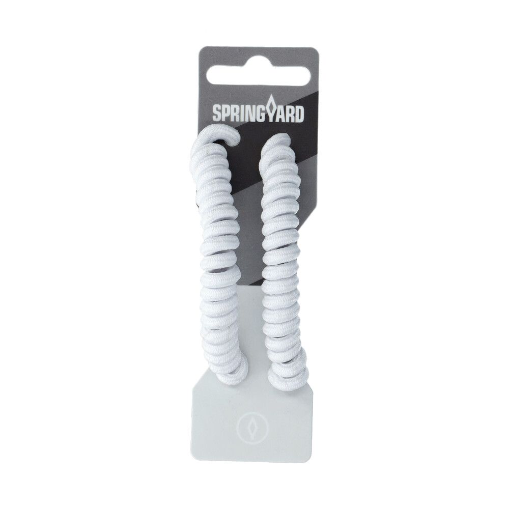 Skoband Curly Elastiska Vit