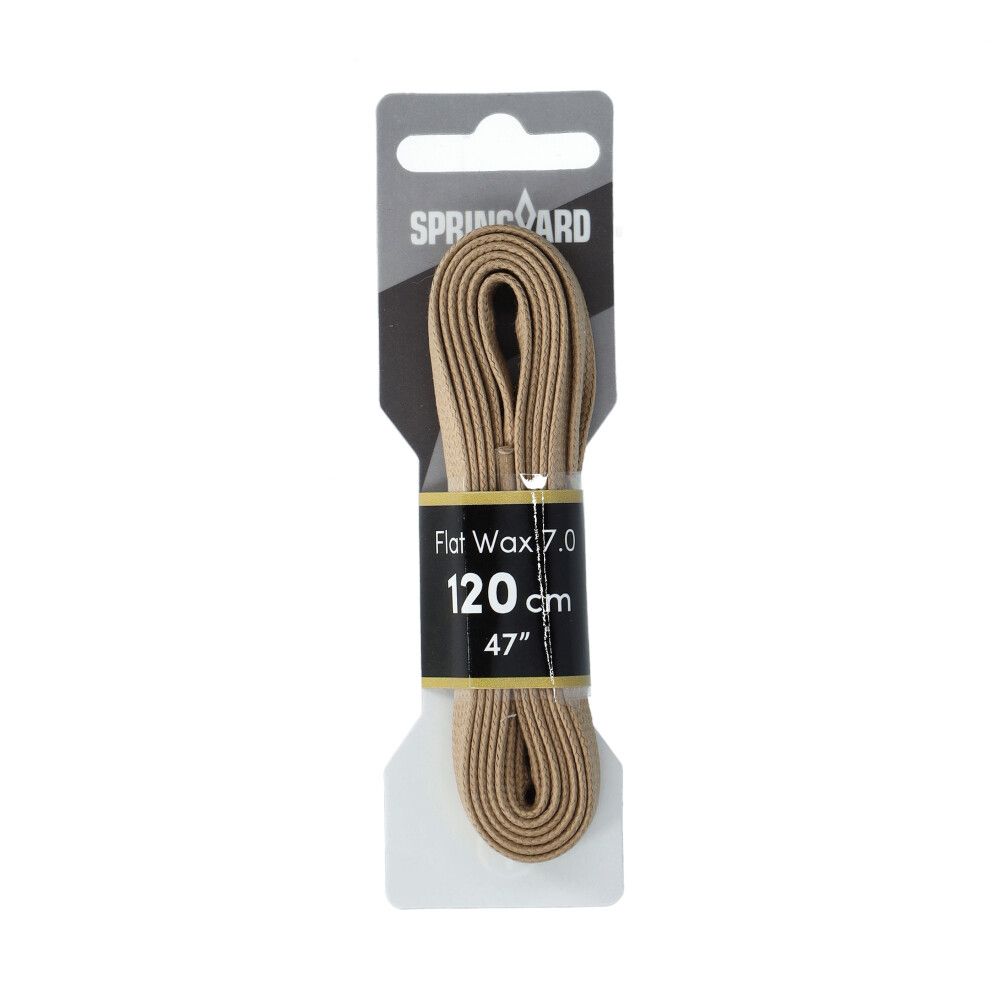 Skoband Platt Vaxad Bomull Sand