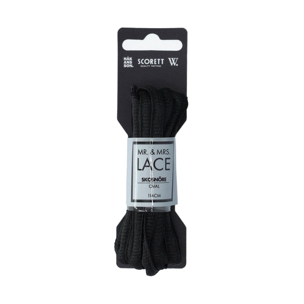 Skoband Oval Nylon Svart