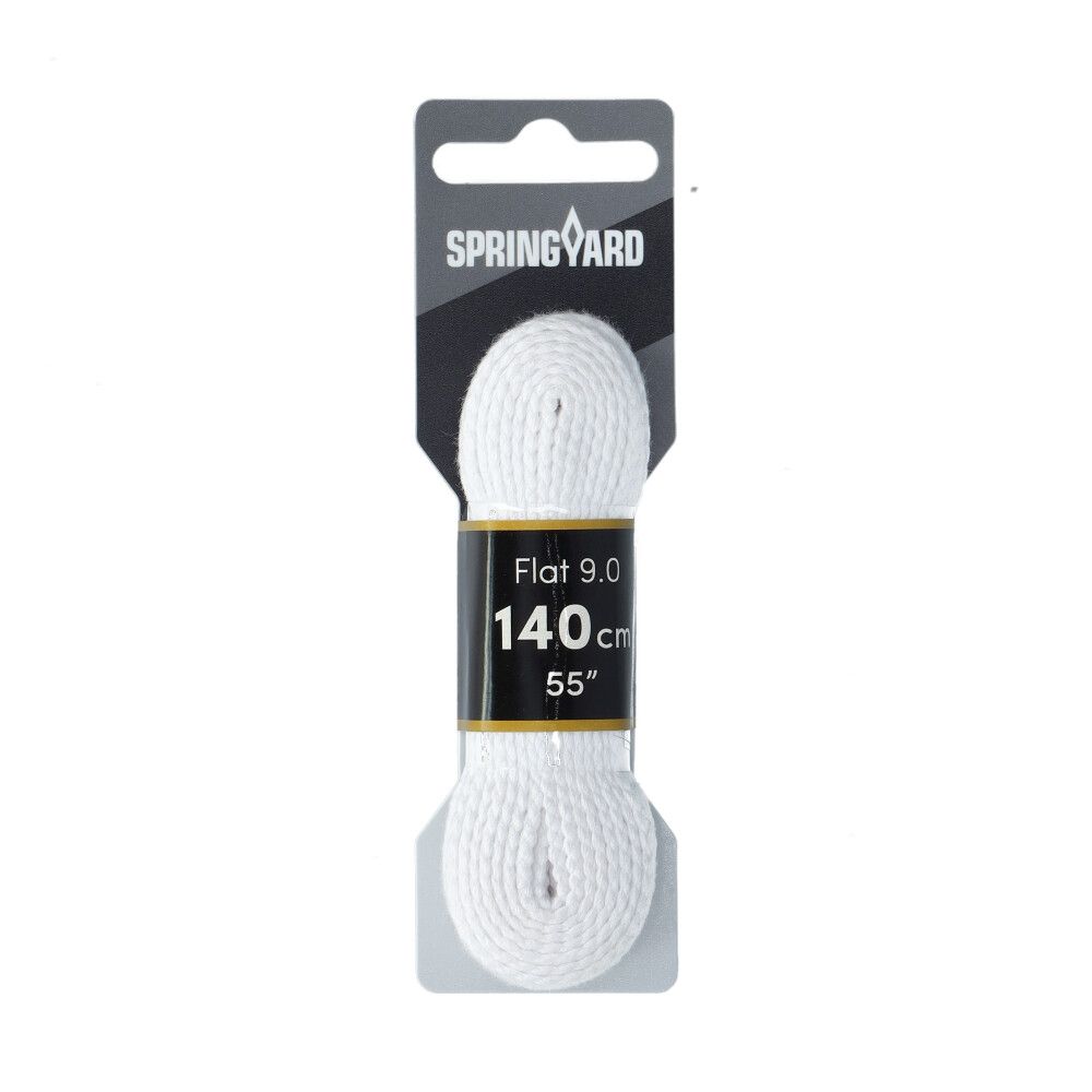 Skoband Platt Bomull Vit