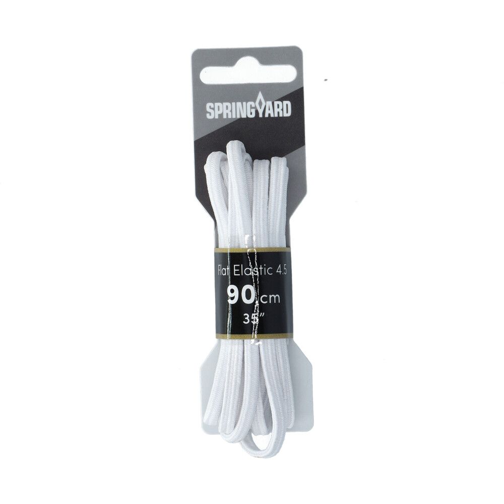 Skoband Flat Elastisk Vit