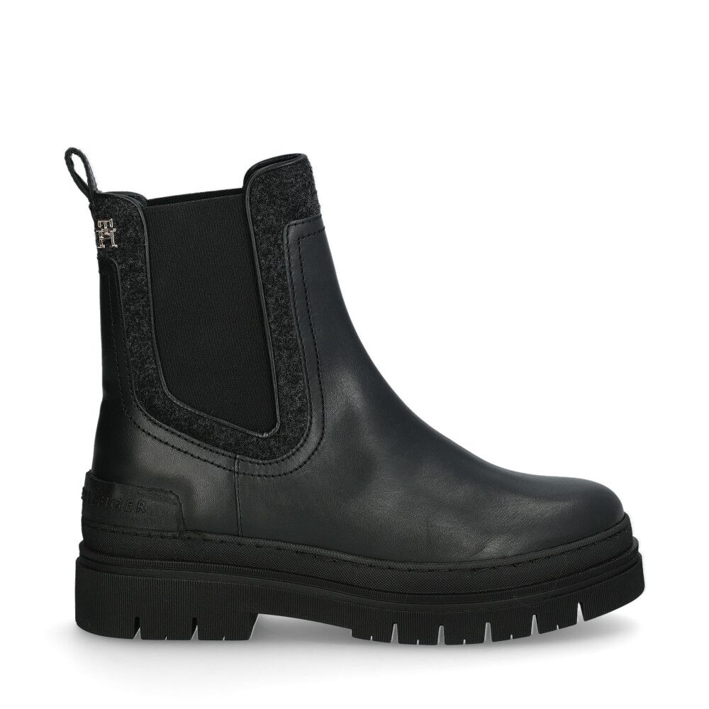 Felt Chelsea Boots Svart
