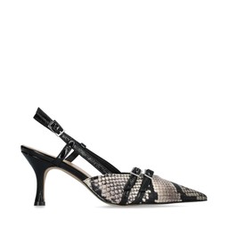Novara Slingbacks Pumps Gold Ormmönstrad